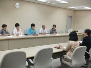 都教育庁に申し入れる都議団